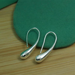 925 Silver Teardrop Dangle Earrings - Valentine Gift