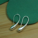 925 Silver Teardrop Dangle Earrings - Valentine Gift