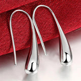 925 Silver Teardrop Dangle Earrings - Valentine Gift