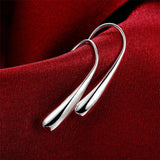 925 Silver Teardrop Dangle Earrings - Valentine Gift