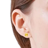 14k Ruyi Chinese Knot Earrings Gift for Her 999 Fine Jewelry