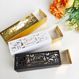 10Pcs Eid Mubarak Candy Box Lace Paper Box for Eid Gift Cookies Ramadan Party