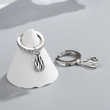 925 Silver Pattern Drop Earrings Jewelry Gift