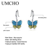 Colorful Butterfly Silver Earrings For Women Gift Fine Jewelry