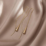 Long Drop Earrings Zirconia Delicate Jewelry Gift