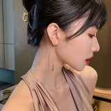 Long Drop Earrings Zirconia Delicate Jewelry Gift