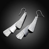 925 Silver Wedding Dangle Earrings Engagement Party Jewelry