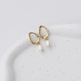 Baroque Pearl Dangle Earrings S925 Needle ECO Brass 14kAnti/Gold Filled HYACINTH