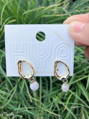 Baroque Pearl Dangle Earrings S925 Needle ECO Brass 14kAnti/Gold Filled HYACINTH