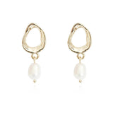 Baroque Pearl Dangle Earrings S925 Needle ECO Brass 14kAnti/Gold Filled HYACINTH
