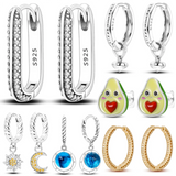 925 Sterling Silver Rabbit and Carrot Wedding Earrings