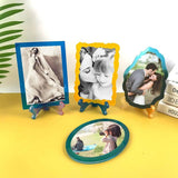 4PCS Square Oval Shapes Photo Frame Epoxy Mold DIY Craft Resin Decorative Mold