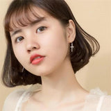 925 Silver Cross Dangle Earrings Wedding Party Jewelry Gift