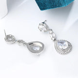 Hot Drop-shaped Cubic Zirconia Pendant Earrings