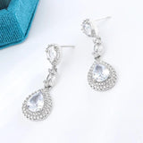 Hot Drop-shaped Cubic Zirconia Pendant Earrings