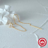 Zircon Long Tassel Earring Wedding Pendant Earrings Jewelry