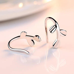 925 Silver Leaf Earring Studs for Women Jewelry Couples