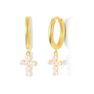 925 Silver CZ Dangle Drop Earrings Women Piercing Huggie Jewelry