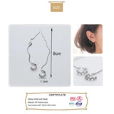 925 Sterling Silver Ear Clip Line Earrings for Women DS1377