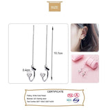 925 Sterling Silver Ear Clip Line Earrings for Women DS1377