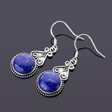 S925 Silver Lapis Lazuli Drop Earrings