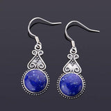 S925 Silver Lapis Lazuli Drop Earrings