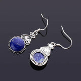 S925 Silver Lapis Lazuli Drop Earrings
