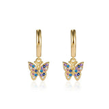 14K Natural Diamond Earring for Women Aros Oreja Pure 14K Diamond