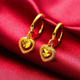 14K Flower Stud Earrings for Women Mother Wedding Jewelry