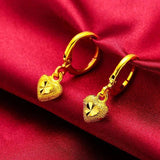 14K Flower Stud Earrings for Women Mother Wedding Jewelry