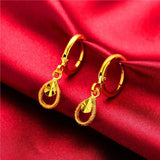 14K Flower Stud Earrings for Women Mother Wedding Jewelry