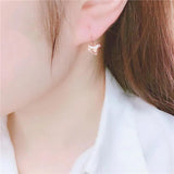 14K Rose Gold Heart Shaped Earrings for Women