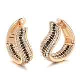 Geometric Zircon Women's Drop Earrings 585