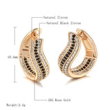Geometric Zircon Women's Drop Earrings 585