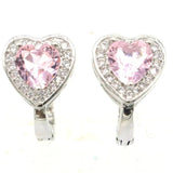 Charming Pink Kunzite Wedding Earrings