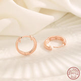 925 Sterling Silver Rose Zircon Earrings For Women