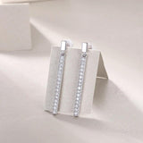 0.4cttw D Moissanite Diamond Earrings 925 Sterling Silver Drop Earrings