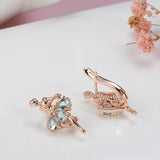 Zircon Dancing Women Earrings Wedding Party Accessories