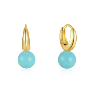 925 Silver Turquoise Pendant Earrings Wedding Jewelry Gift