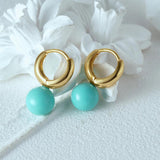 925 Silver Turquoise Pendant Earrings Wedding Jewelry Gift