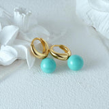 925 Silver Turquoise Pendant Earrings Wedding Jewelry Gift