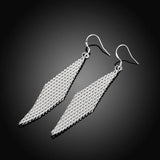 925 Silver Mesh Brinco Drop Earring for Women