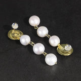 Freshwater Baroque Pearl Drop Earrings 925 Silver Jewelry