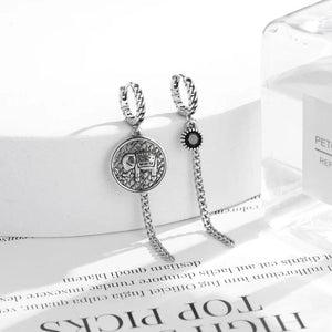 925 Silver Geometric Elephant Earrings Retro Sexy Hot Love Gift