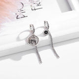 925 Silver Geometric Elephant Earrings Retro Sexy Hot Love Gift