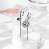 925 Silver Geometric Elephant Earrings Retro Sexy Hot Love Gift