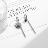925 Silver Geometric Elephant Earrings Retro Sexy Hot Love Gift