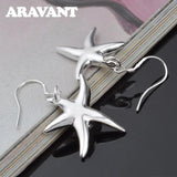 925 Silver Starfish Drop Earring For Women Girls