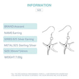 925 Silver Starfish Drop Earring For Women Girls