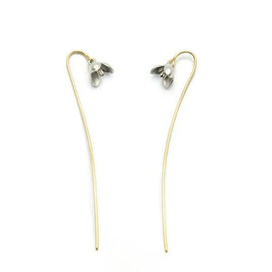 925 Silver Magnolia Flowers Earrings For Women